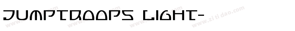 Jumptroops Light字体转换